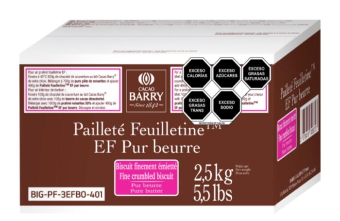 Paillete Feuilletine Galleta Crujiente 2.5kg Barry Callebaut