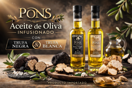 PONS Aceite de Oliva infusionado con Trufa Blanca 250 Ml.